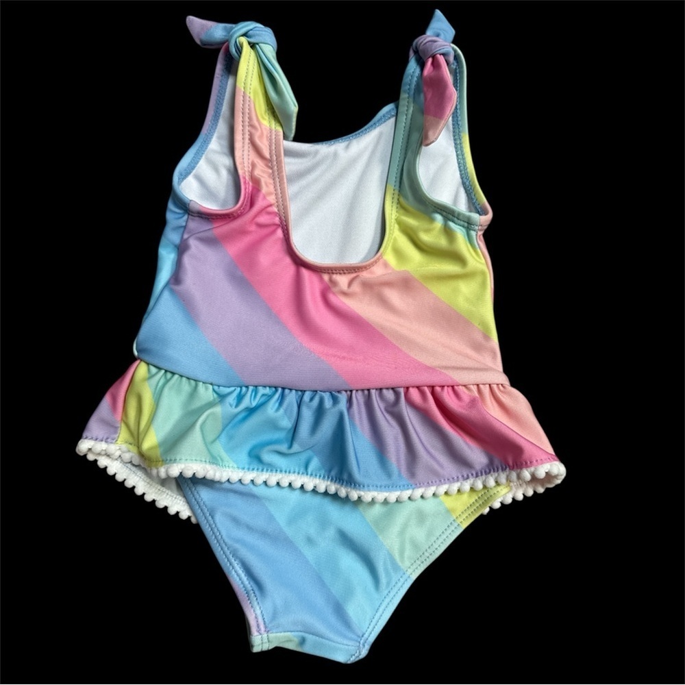 Moki Sea Baby Girl Ruffles Swimsuit UPF 50+ - Picture 4 of 6